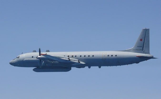 Een Russisch IL-20-vliegtuig. Archiefbeeld.