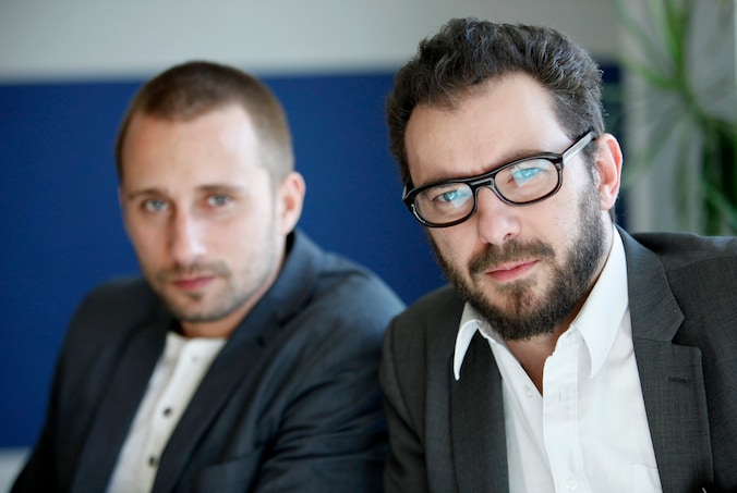 Michaël R. Roskam met de steracteur uit Rundskop: Matthias Schoenaerts.