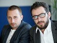 Michaël R. Roskam met de steracteur uit Rundskop: Matthias Schoenaerts.