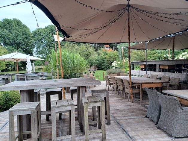 Het terras van Den Moor in Broechem (archiefbeeld).