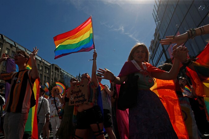 Illustratiebeeld van de Pride Parade in Praag.
