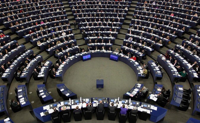 Het Europese Parlement in Straatsburg.