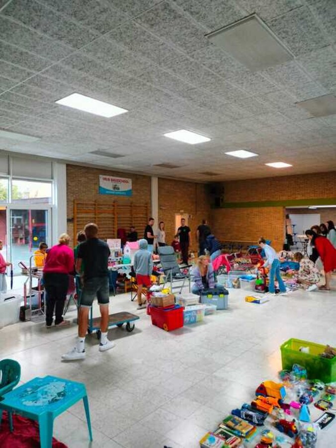 Kinderrommelmarkt in Boezinge.