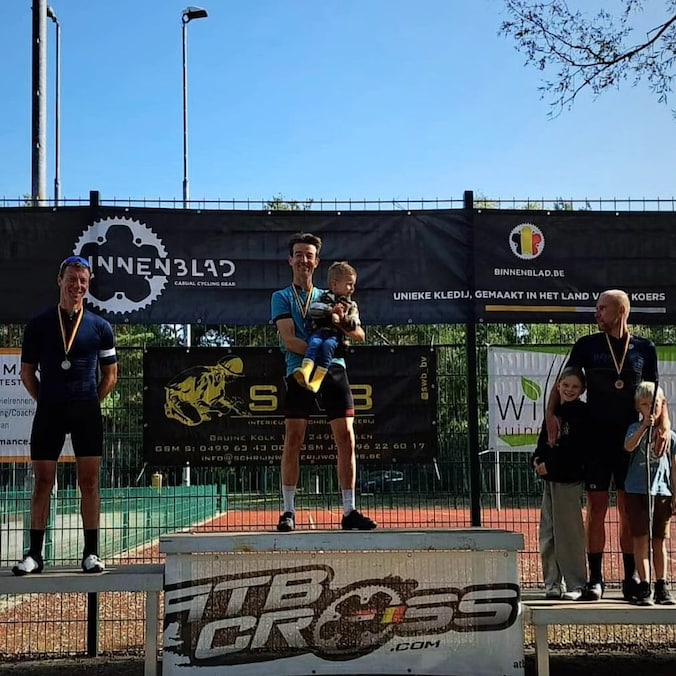 Steven Vleugels van de Molse brandweer won afgelopen weekend het Belgisch Kampioenschap mountainbike voor brandweerlieden.
