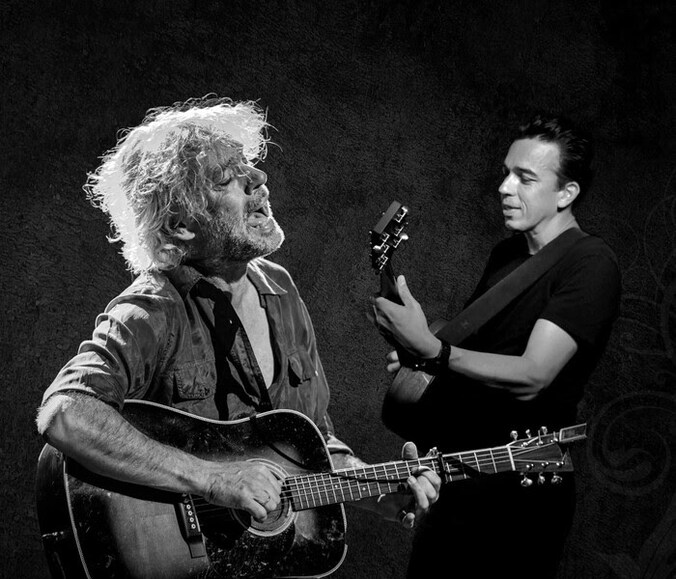 Hedwig Peetermans (links) en Stijn Vandebril, samen PEEP DELUXE.