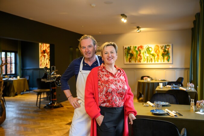 Chef-kok Ivan Daelemans en gastvrouw Cindy Mertens scoren meteen een 14 op 20 met hun restaurant 'Table Vaccin' in Oostmalle 