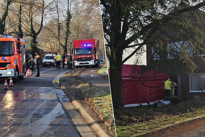 Bij een brand in de Roskamstraat in Merelbeke kwam een bewoner om het leven.