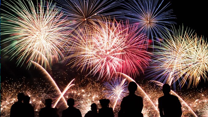 Archieffoto vuurwerk. 