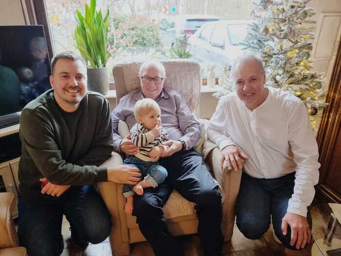 Voor de tweede keer viergeslacht bij familie De Wilde uit Zele.