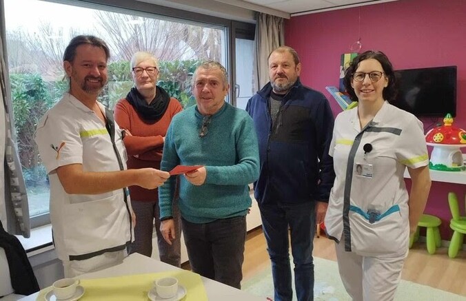 Een deel van de opbrengst ging naar de palliatieve afdeling van het Jan Yperman Ziekenhuis.