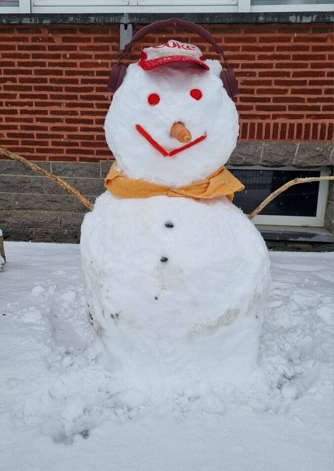 Sneeuw in Maarkedal.