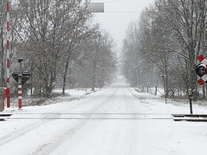 Sneeuw in Heppen.