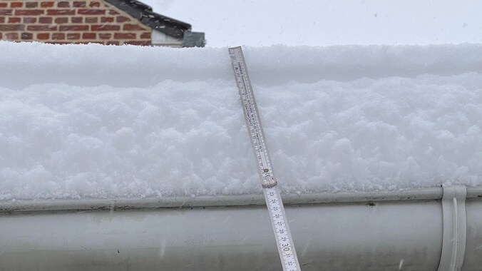 Sneeuw in Vliermaal.