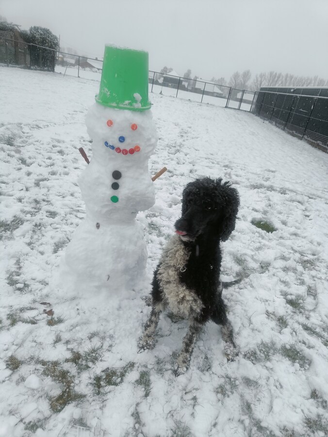 Kluisbergen bedekt onder een laagje sneeuw.