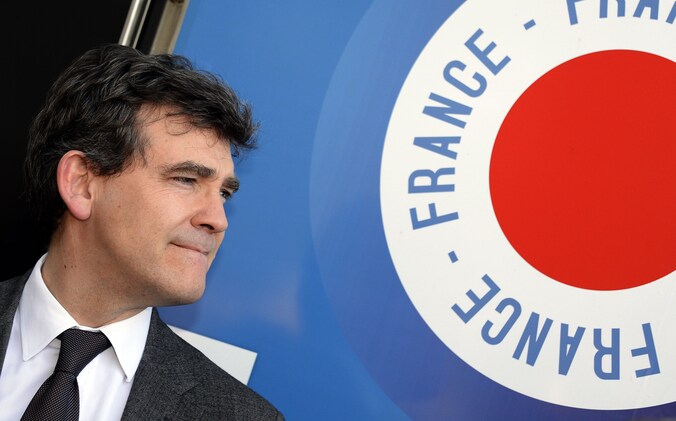 De Franse minister van Herstel, Arnaud Montebourg.