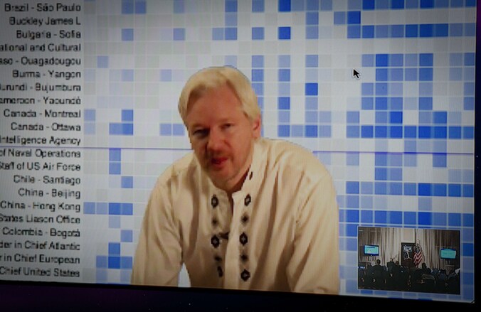 WikiLeaks stichter Julian Assange.