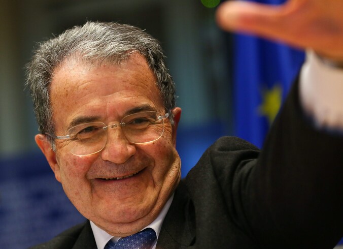Romano Prodi, de beoogde nieuwe president van Italië.