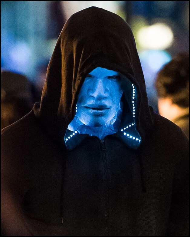 Acteur Jamie Foxx als vijand Electro