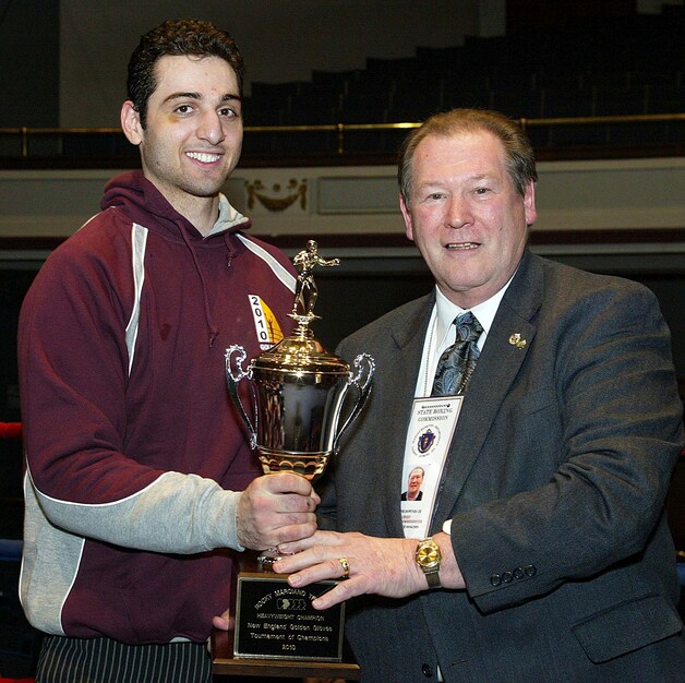 Tamerlan Tsarnaev, toen hij nog voor een bokscarrière ging.