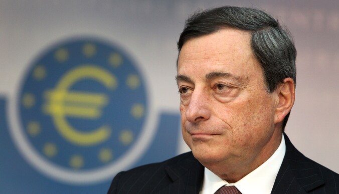 Mario Draghi, voorzitter van de Europese Centrale Bank.