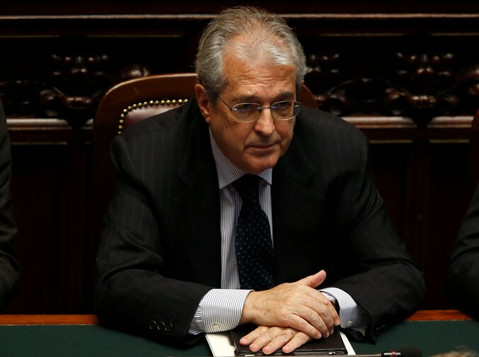 Fabrizio Saccomanni, de ltaliaanse minister van economie