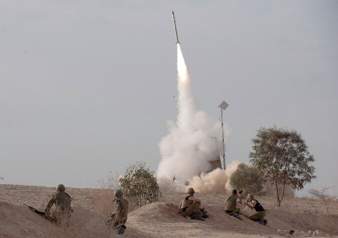 Archiefbeeld van het Israëlische 'Iron Dome' raketafweersysteem.