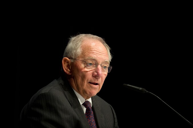De Duitse minister van Financiën Wolfgang Schäuble.