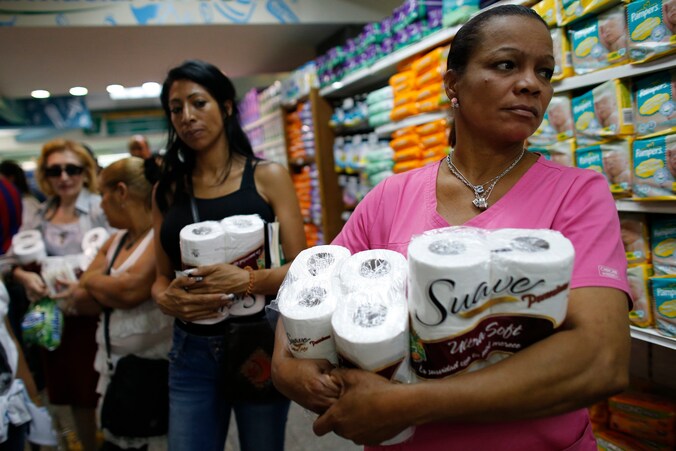 Toiletpapier is in Venezuela een schaars goed.