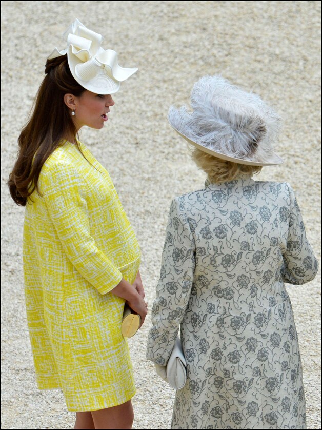 De zwangere Britse Kate Middleton.