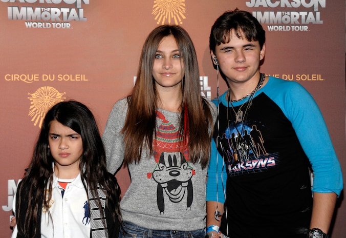 De drie kinderen van Michael Jackson: Blanket, Paris en Prince Jackson.