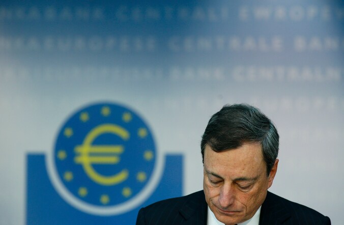 Mario Draghi, voorzitter van de Europese Centrale Bank (ECB).