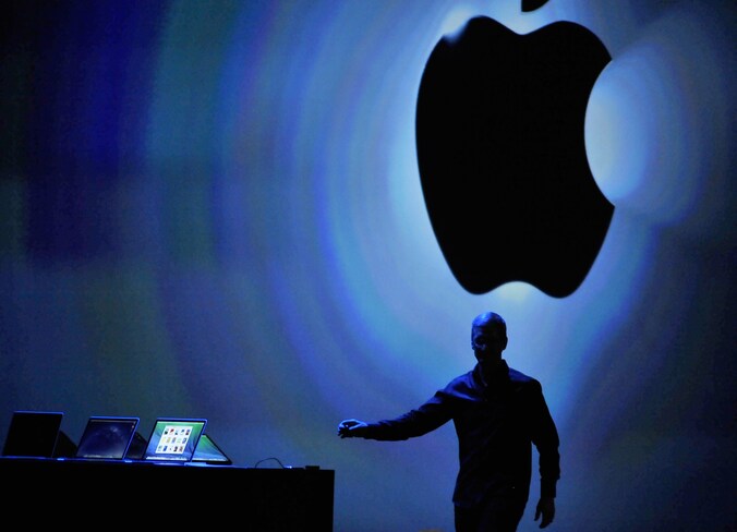Tim Cook op Apples WWDC-conferentie in juni.