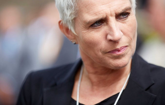 De Nederlandse staatssecretaris van Infrastructuur en Milieu Wilma Mansveld.