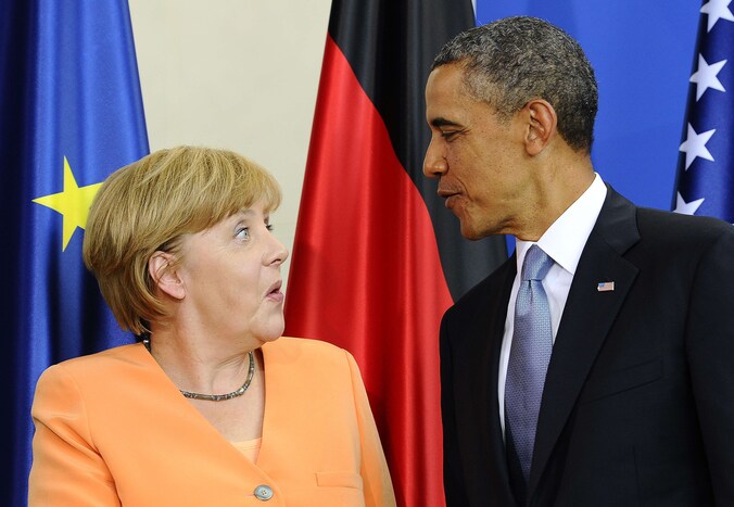 "Dit zou een zwaarwegende vertrouwensbreuk zijn", zegt de woordvoerder van Angela Merkel.