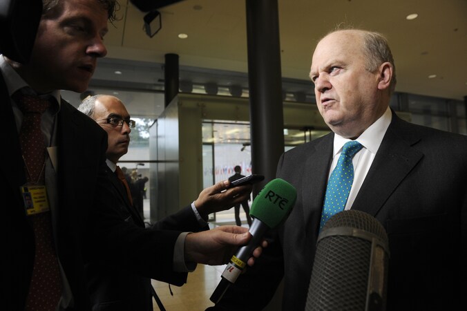 De Ierse minister van Financiën Michael Noonan.
