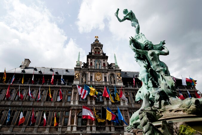 Het Antwerpse stadhuis.