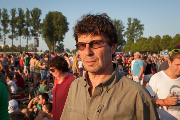 Burgemeester van Rotselaar Dirk Claes (CD&amp;V), op de festivalwei.