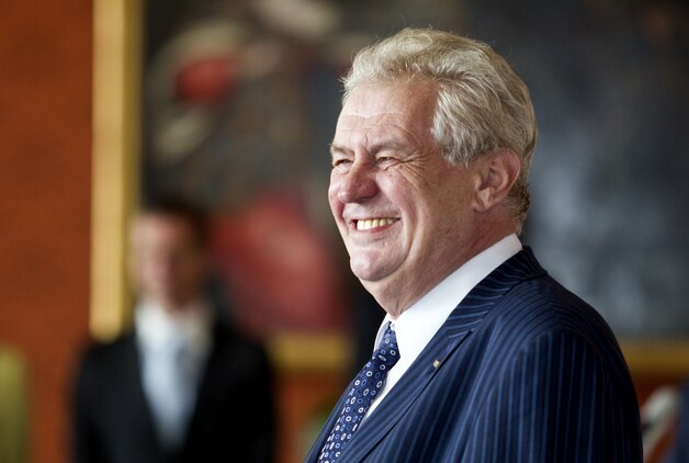 De Tsjechische president Milos Zeman.