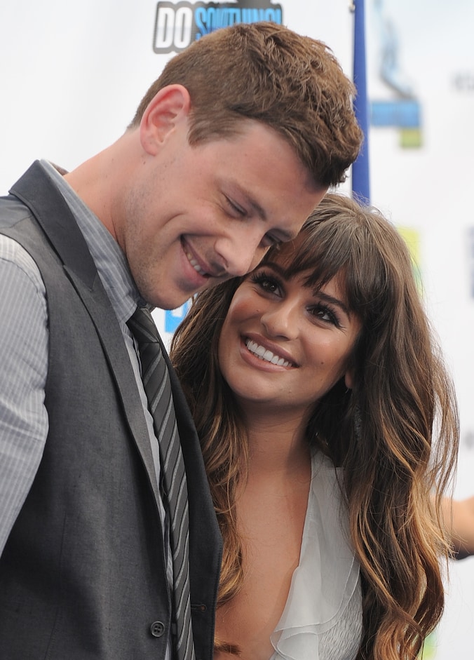 Monteith en Michele in augustus 2012.