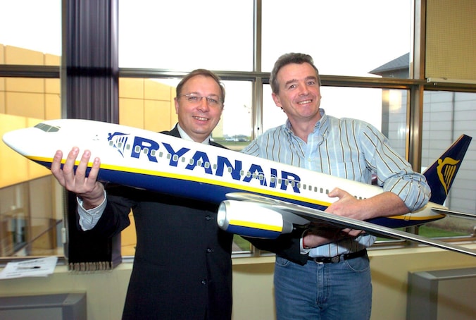 André Antoine en Ryanair-baas Michael O'Leary.