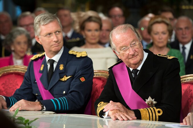 Koning Filip en koning Albert lokten heel wat Vlamingen naar VRT en vtm.