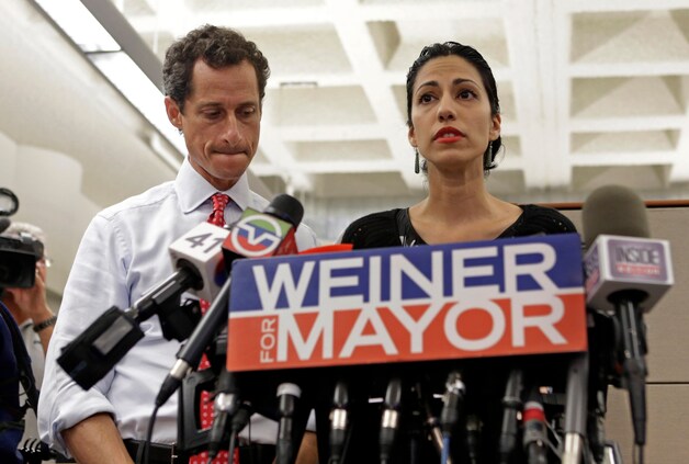 Weiners echtgenote Huma Abedin.