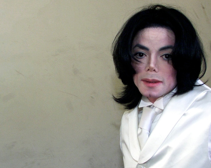 Michael Jackson (1958- 2009), foto uit 2002.