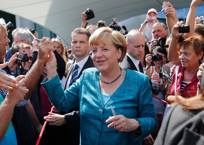 Merkel houdt vandaag open dag in Berlijn.
