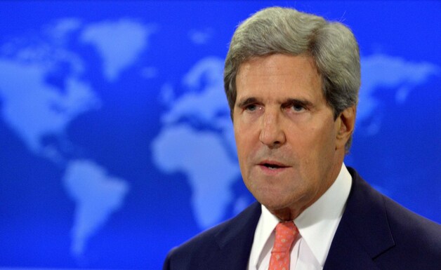 De Amerikaanse minister van Buitenlandse Zaken John Kerry.