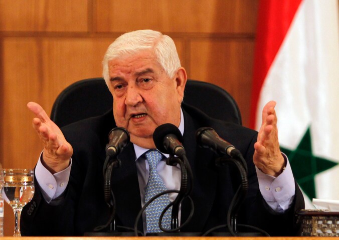 De Syrische minister van Buitenlandse Zaken, Walid al-Moualem.
