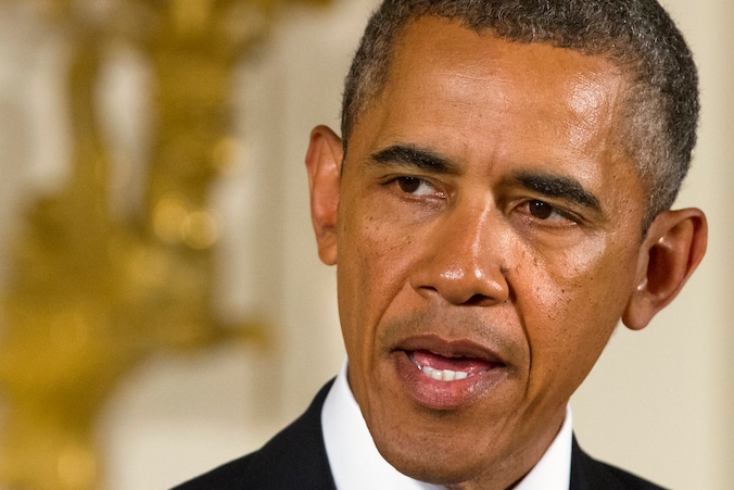 De Amerikaanse president Barack Obama.