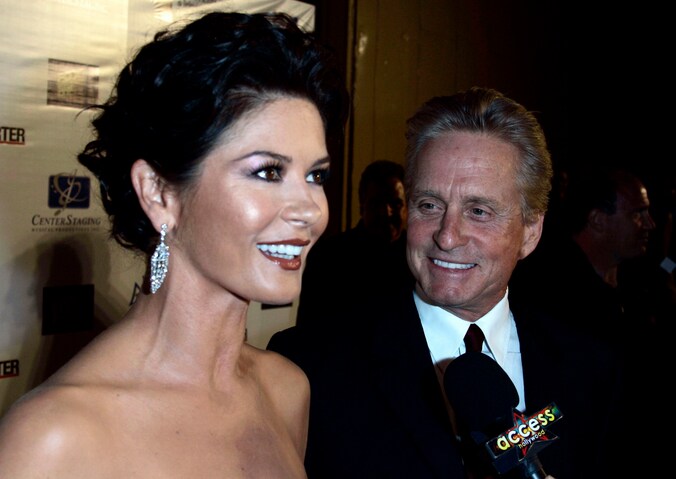 Catherine Zeta-Jones en Michael Douglas in 2007.