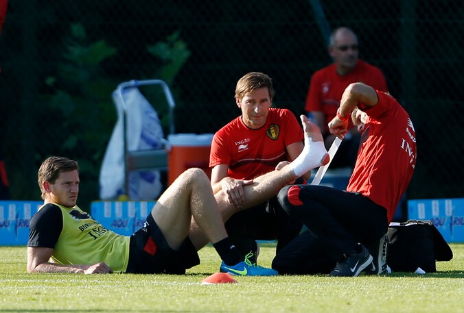 Vertonghen werd behandeld aan de enkel