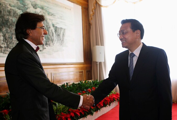 Premier Di Rupo en de Chinese premier Li Keqiang.